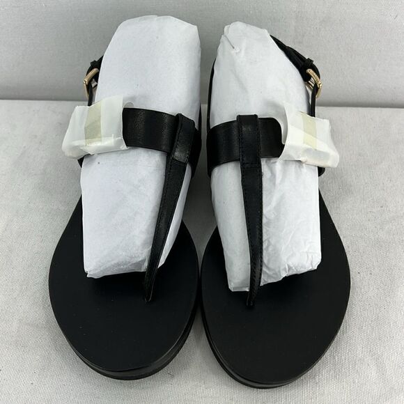 Cole Haan Francine Demi Sandals- Black Leagther- Size 5.5 B- NIB - Picture 2 of 6